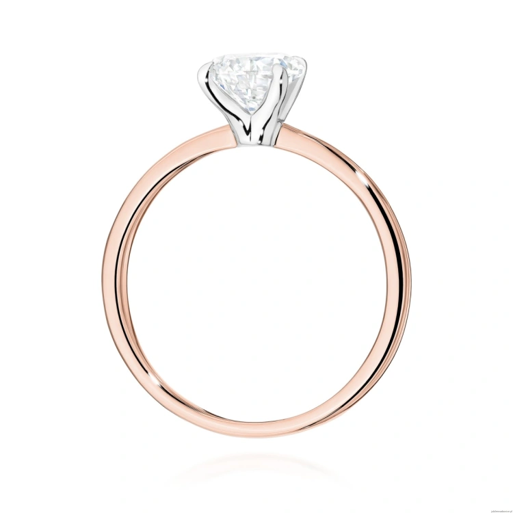Pierścionek W0689 Diament 1,00ct Różowe złoto