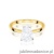 Pierścionek W0689 Diament 1,00ct Żółte złoto