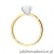 Pierścionek W0689 Diament 1,00ct Żółte złoto