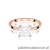 Pierścionek W0690 Diament 1,00ct Różowe złoto