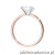 Pierścionek W0690 Diament 1,00ct Różowe złoto