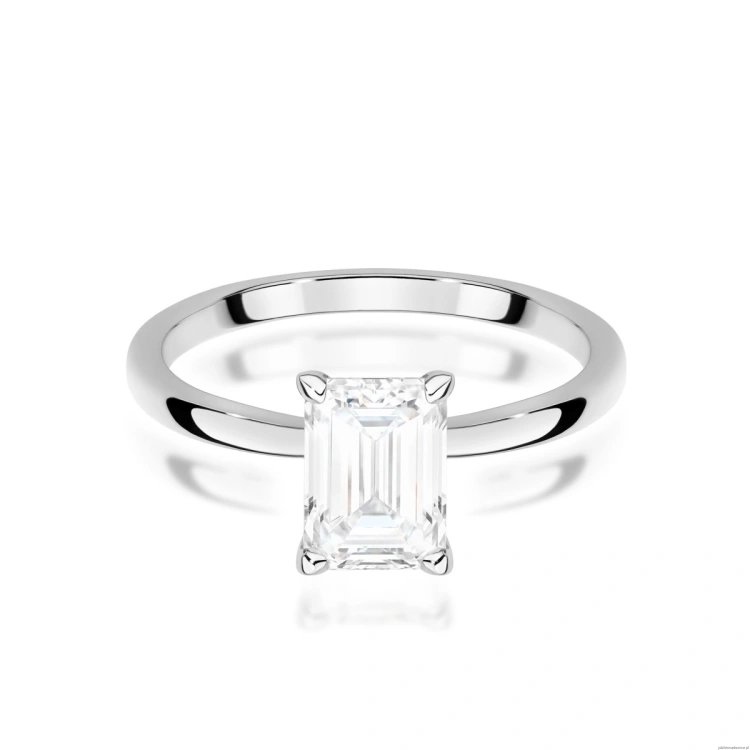 Pierścionek W0691 Diament 1,00ct Białe złoto