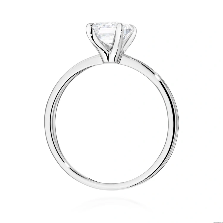 Pierścionek W0691 Diament 1,00ct Białe złoto