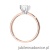 Pierścionek W0691 Diament 1,00ct Różowe złoto