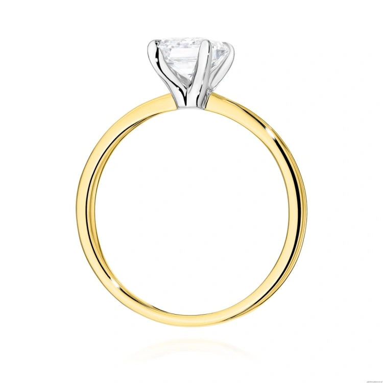 Pierścionek W0691 Diament 1,00ct Żółte złoto