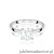 Pierścionek W0687 Diament 1,00ct Białe złoto 375