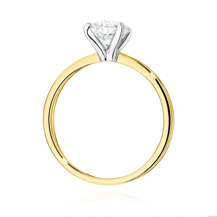 Pierścionek W0687 Diament 1,00ct Żółte złoto 375
