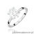 Pierścionek W0688 Diament 1,00ct Białe złoto 375
