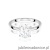 Pierścionek W0688 Diament 1,00ct Białe złoto 375