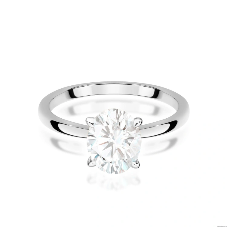 Pierścionek W0688 Diament 1,00ct Białe złoto 375