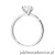 Pierścionek W0688 Diament 1,00ct Białe złoto 375