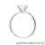 Pierścionek W0690 Diament 1,00ct Białe złoto 375