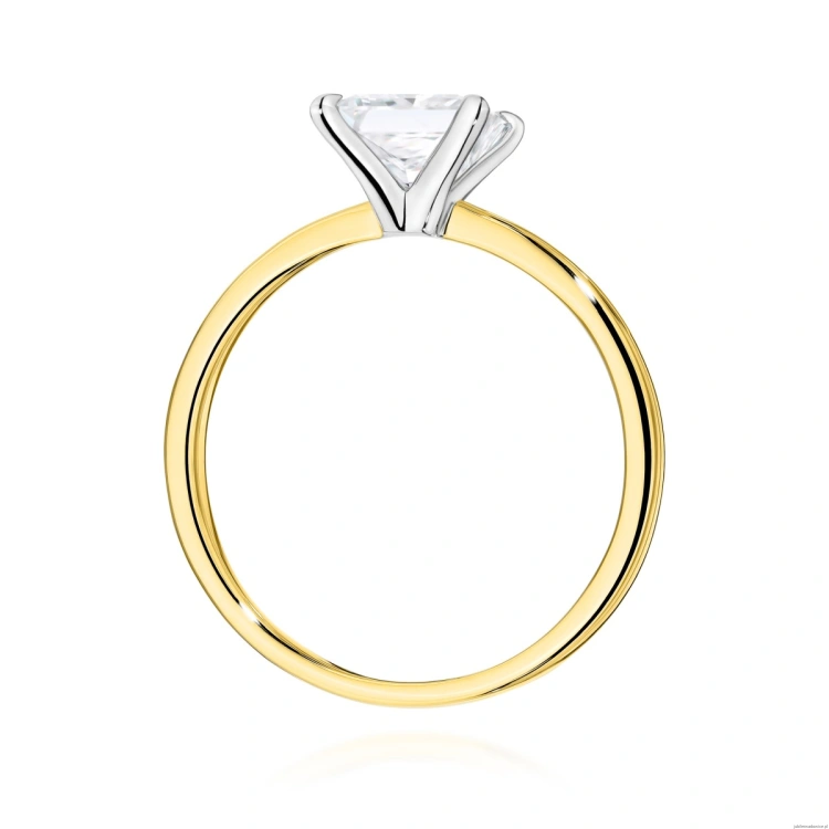 Pierścionek W0690 Diament 1,00ct Żółte złoto 375