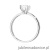 Pierścionek W0691 Diament 1,00ct Białe złoto 375