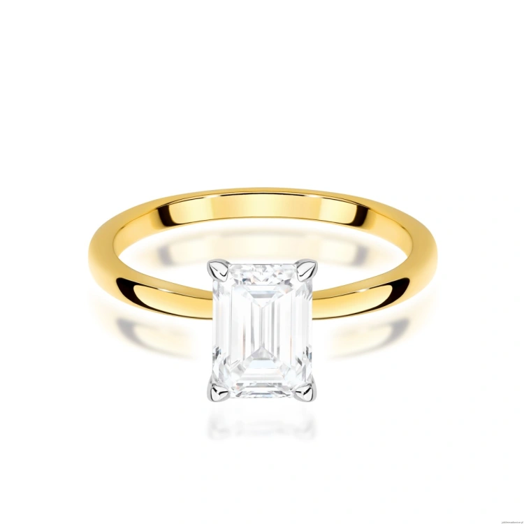 Pierścionek W0691 Diament 1,00ct Żółte złoto 375