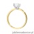 Pierścionek W0691 Diament 1,00ct Żółte złoto 375