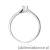 Pierścionek W0045 Diament laboratoryjnym 0,10ct białe złoto