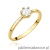 Pierścionek W0496 Diament laboratoryjny 0,30ct żółte złoto